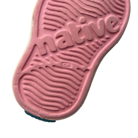 Native Miller Shoes Child Size 4 US Little Kids Pink White Slip-On Lightweight - Picture 7 of 8